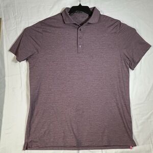 G Fore Polo Shirt Mens XXL purple Performance Golf Stretch Pray For Birdies